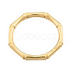 Ion Plating(IP) 201 Stainless Steel Bamboo Sticker Finger Ring for Women RJEW-N038-130LG-2