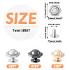 18 Sets 3 Colors Iron Screws FIND-TA0006-28A-4