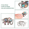 PandaHall Elite Alloy Enamel Connector Charms ENAM-PH0002-25-5