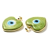 Handmade Evil Eye Lampwork Pendants LAMP-Q034-01-3