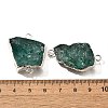 Raw Rough Natural Dyed Quartz Crystal Links Connector Charms G-K189-04S-01-3