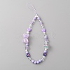 Bear Acrylic Beaded Mobile Phone Lanyard Wrist Strap LS-FIND-WH0155-022-1