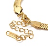 Ion Plating(IP) 304 Stainless Steel Herringbone Chain Bracelet for Men Women BJEW-E058-01E-G-3