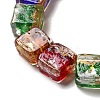 Handmade Gold Foil and Silver Foil Lampwork Beads FOIL-C001-01C-01-3