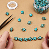 SUNNYCLUE 100Pcs 2 Sizes Dyed Synthetic Turquoise Beads Strands G-SC0001-59-5