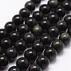 Natural Rainbow Obsidian Beads Strands G-D838-10mm-04-1