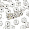 Brass Rhinestone Spacer Beads RB-A014-Z12mm-01S-1