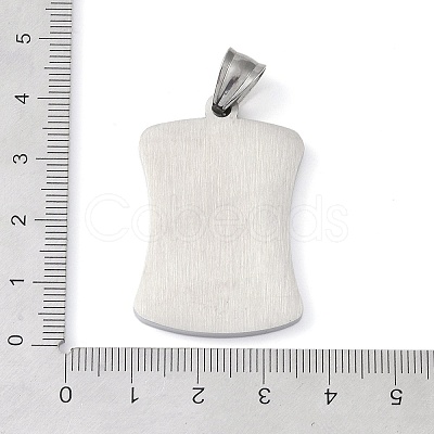 304 Stainless Steel Pendants LS-STAS-O008-01G-1