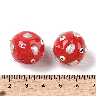 Natural Cultured Freshwater Pearl Enamel Beads PEAR-G014-03B-1