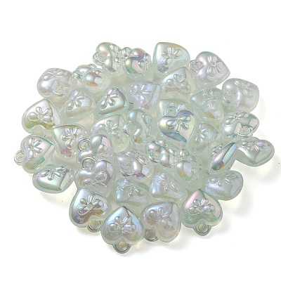 Luminous UV Plating Transparent Acrylic Pendants OACR-P010-10B-1