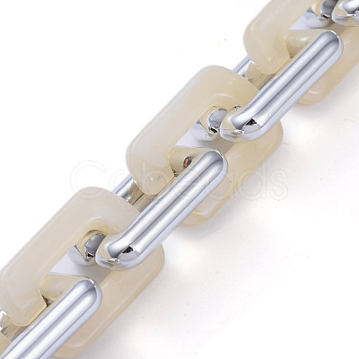 Handmade Acrylic Cable Chains AJEW-JB00674-10-1