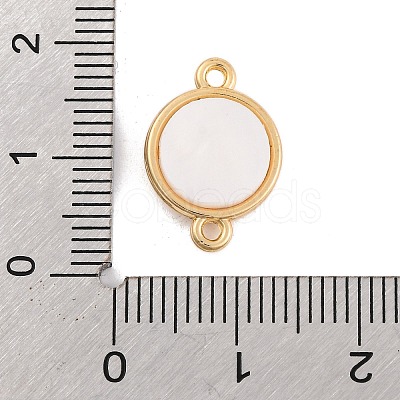 Alloy Crystal Rhinestone & Acrylic Flat Round with Star Links Connector Charms FIND-U007-05G-1