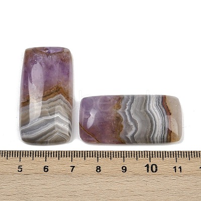 Natural Amethyst Lace Agate Pendants G-A244-10A-1