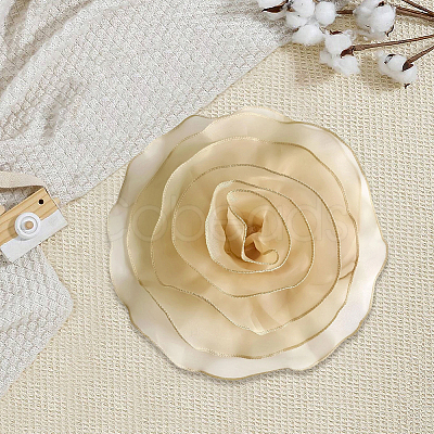 1Pc Flower Polyester Brooches JEWB-CN0001-08D-1