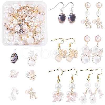 DIY Flower Drop Earring Making Kit DIY-SZ0009-77-1