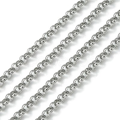 Tarnish Resistant 304 Stainless Steel Rolo Chains STAS-M032-42P-3.8mm-1