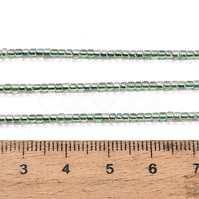 Electroplate Glass Beads Strands GL-CBAA615-01K-1