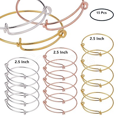 Adjustable Brass Bangles Making BJEW-BC0002-03-1