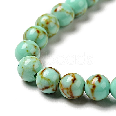 Synthetic Turquoise Beads Strands TURQ-H038-6mm-XXS10-1