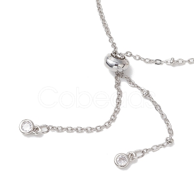 304 Stainless Steel Cable Chain Satellite Chain Slider Bracelet Making AJEW-JB01502-02-1