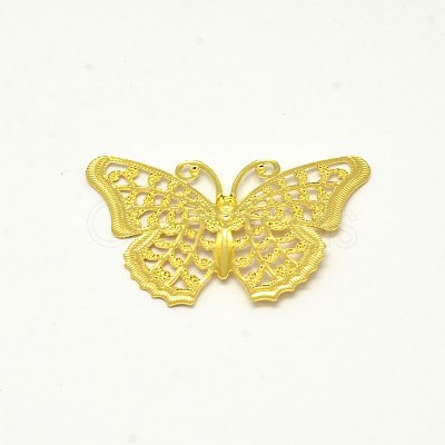 Brass Filigree Joiners X-KK-E710-60G-1