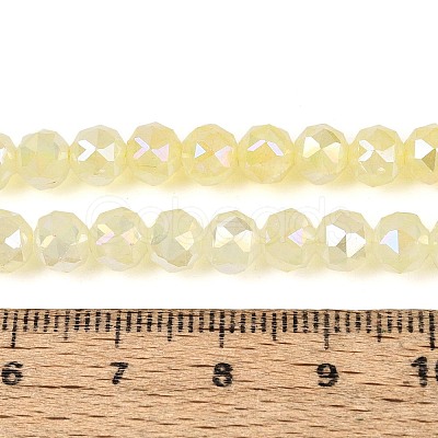 Anti-Tarnish Electroplate Glass Beads Strands GLAA-N064-6mm-06-1