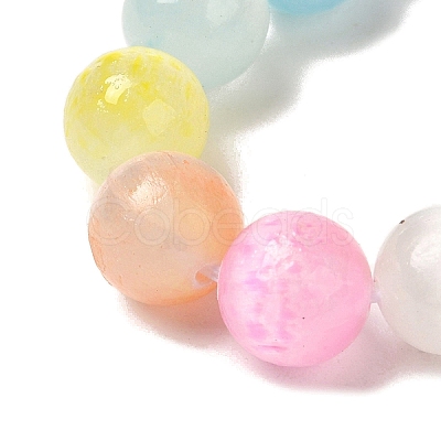Gradient Color Natural Selenite Dyed Beads Strands G-H067-A04-8MM-1