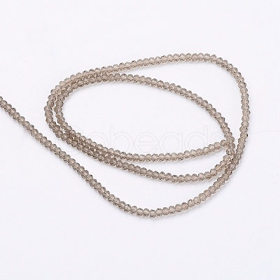 Transparent Glass Beads Strands GLAA-R135-2mm-15-1