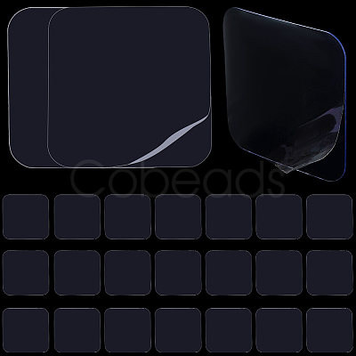 40Pcs Square Transparent Silicone Double-sided Tape DIY-SC0031-07-1