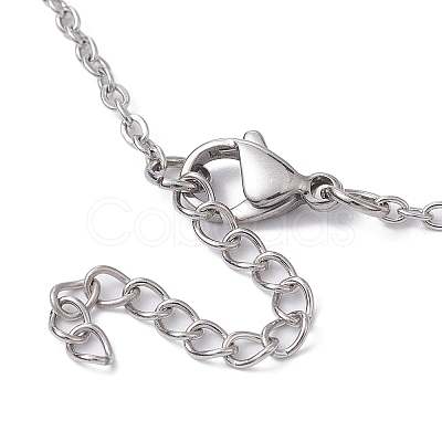 Stainless Steel Macrame Pouch Empty Stone Holder for Pendant Necklace Making NJEW-JN04532-02-1