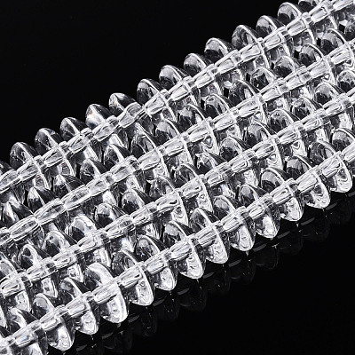 Transparent Glass Beads Strands GLAA-T025-6mm-07B-1