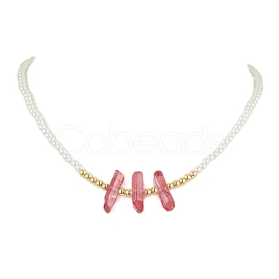 ABS Plastic Imitation Pearl Beaded Necklaces NJEW-JN04859-04-1