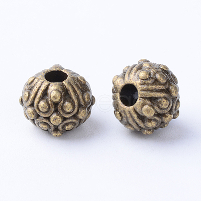 Tibetan Style Alloy Beads X-TIBE-Q063-117AB-NR-1