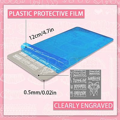 Stainless Steel DIY Nail Art Templates MRMJ-PH0003-21-1