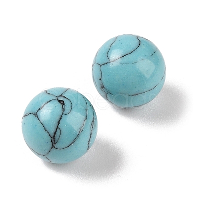 Synthetic Turquoise No Hole Sphere Beads G-K353-04B-12-1