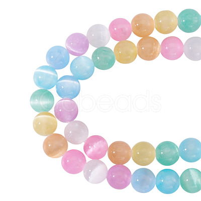 1 Strand Natural Selenite Beads Strands G-TA0002-88B-1
