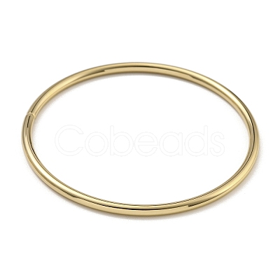 7Pcs PVD Vacuum Plating 202 Stainless Steel Plain Ring Bangle Sets BJEW-M317-16C-G-1