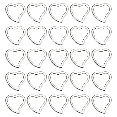 50Pcs 304 Stainless Steel Linking Ring STAS-SC0007-50-1