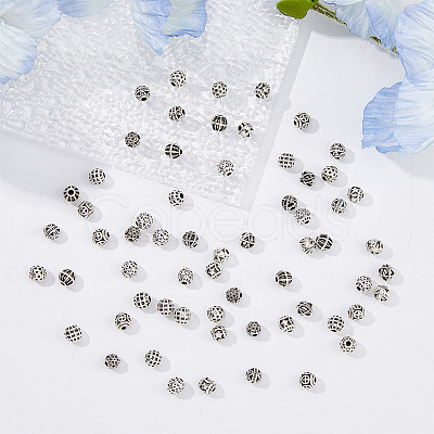 150Pcs 10 Style Zinc Alloy Beads FIND-DC0003-67-1