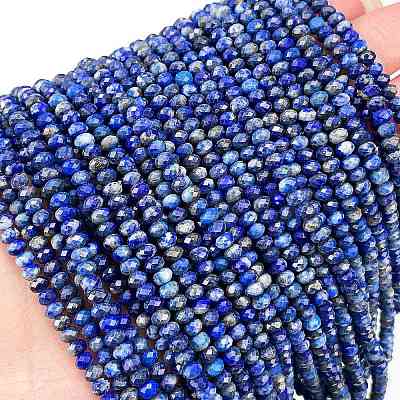 Natural Lapis Lazuli Beads Strands G-L587-B03-02-1