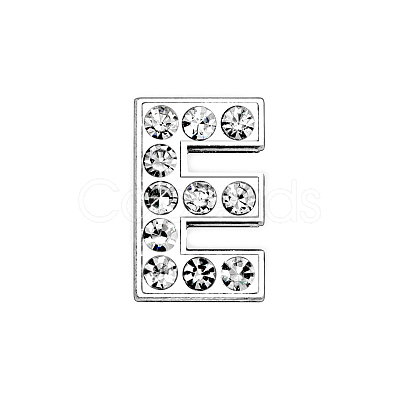 Eco-Friendly Zinc Alloy Slide Charms LS-ALRI-WH0001-01P-E-1