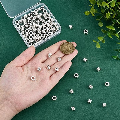 100Pcs Tibetan Style Alloy European Beads FIND-PH0029-09AS-1