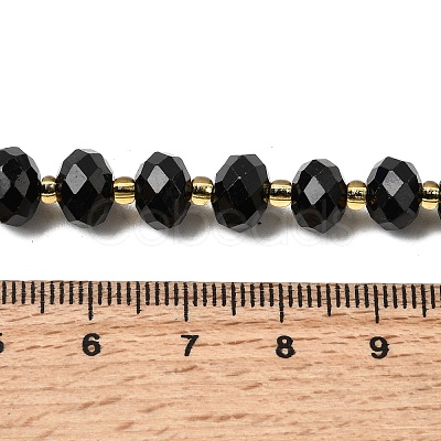 Natural Black Tourmaline Beads Strands G-K380-A06-01-1