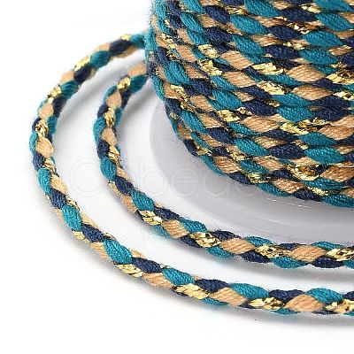 4-Ply Polycotton Cord with Metallic Thread X1-OCOR-Z003-D40-1