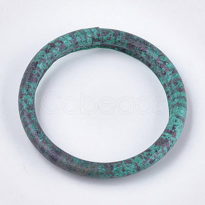 (Jewelry Parties Factory Sale)Silicone Bangles/Key Rings BJEW-T008-04A-1