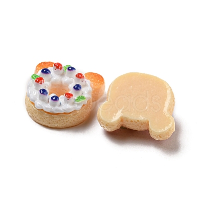 Imitation Food Resin Decoden Cabochons X-CRES-R199-04-1