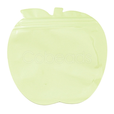 Apple Shaped Plastic Packaging Yinyang Zip Lock Bags OPP-D003-01B-1