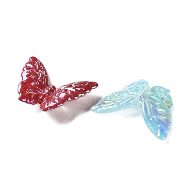 Opaque UV Plating Acrylic Beads PACR-D288-18-1