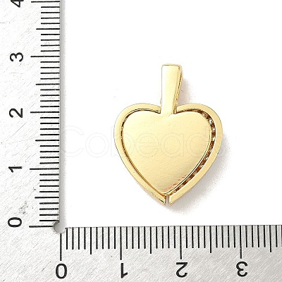 Brass Micro Pave Cubic Zirconia Pendants X-KK-F905-01G-02-1