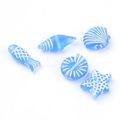 Craft Style Transparent Acrylic Charms TACR-S131-03-1